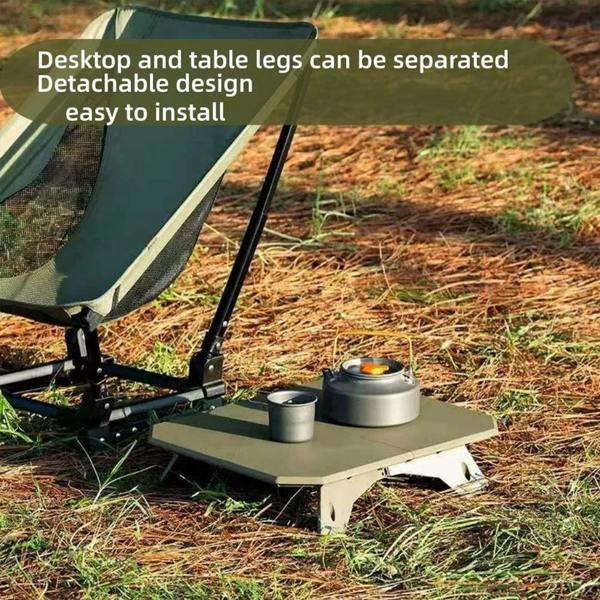 Havendro Green Portable Folding Camping Table Detachable Legs BBQ Picnic Table with Storage Bag