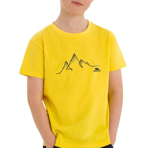 Trespass Boys Attie Quick Dry Jersey - Yellow - 