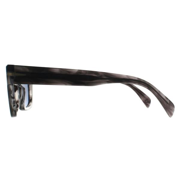 David Beckham Sunglasses DB 7099/S 2W8 KU Dark Grey Horn Space Blue
