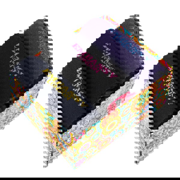 Embassy London Socktopus - Embassy Mix - Women's 3 pack cotton socks size UK 3 to 7 in brand emblem