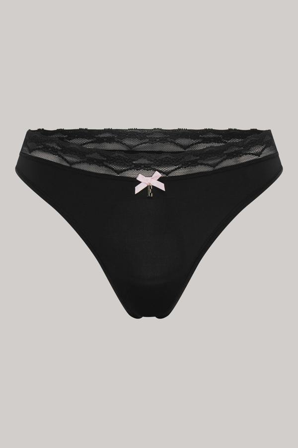ELLE Multi Pack (5) Lace Waist Thongs