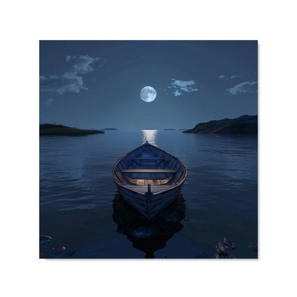 Warren Reed - Designer Moonlit Serenity on Quiet Waters Kitchen Splashback