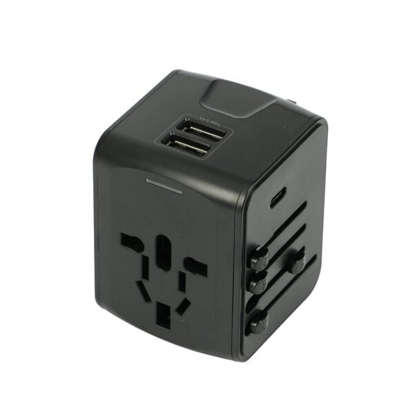 Universal Travel Adapter with USB-C & Dual USB – Worldwide Plug