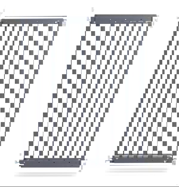 Safetots Chunky Wooden Screw Fit Stair Gate, Grey, 63.5cm - 105.5cm, Wood Baby Gate, Screw Fit Safety Barrier