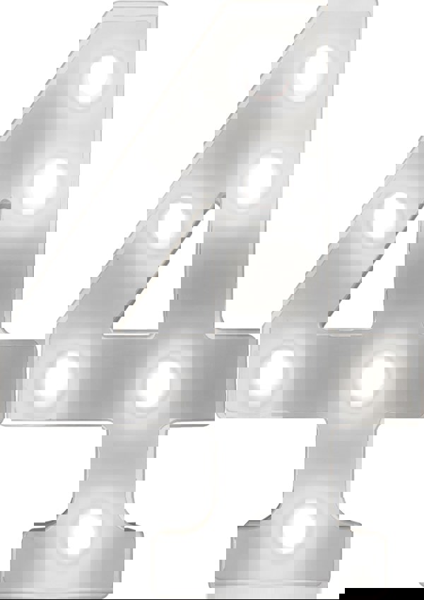 St Helens Battery Operated 3D LED Number 4 Light