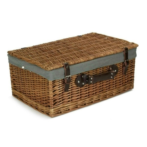 Wicker Picnic Baket with Lining