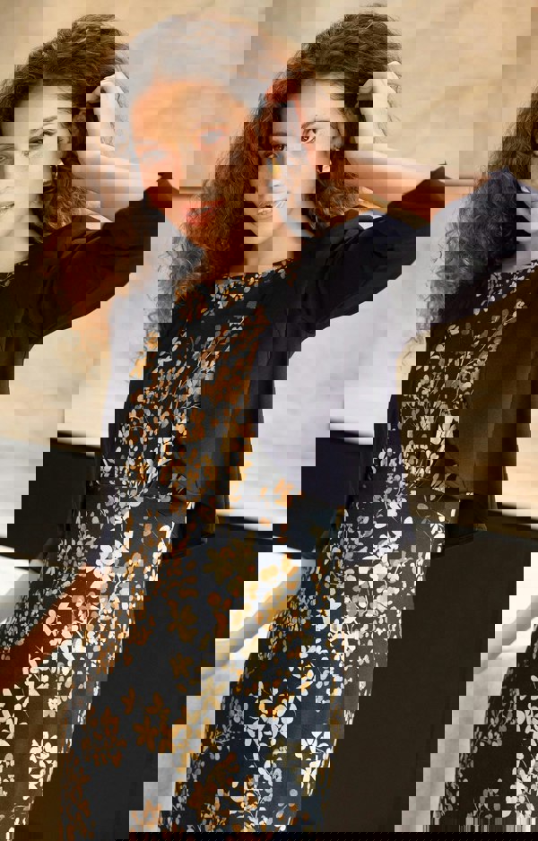 Alie Street London Pippa Shift Dress (Golden Blossom)