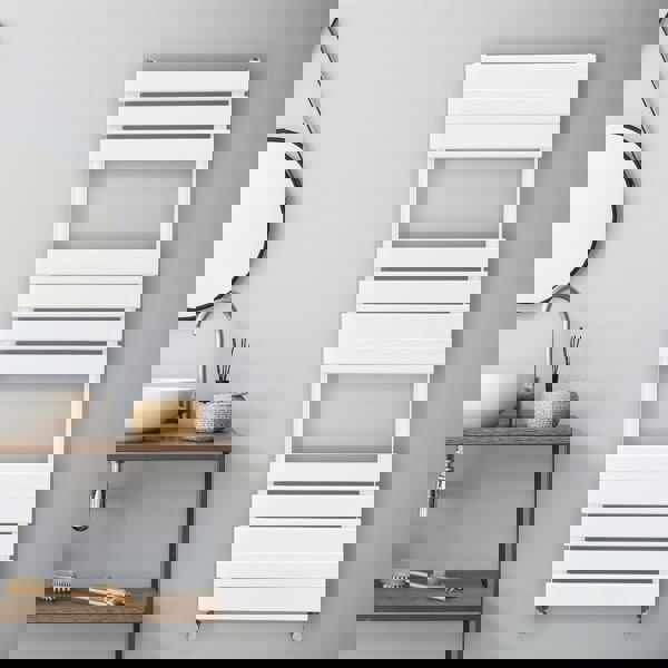 Monstershop Flat Panel Towel Radiator – 1200mm x 450mm – White