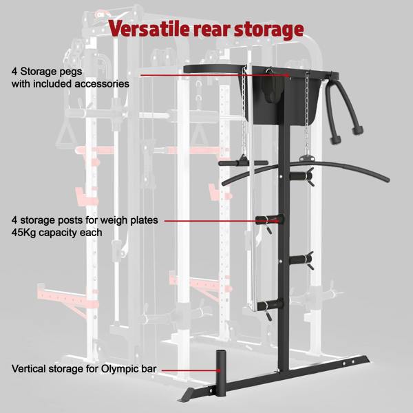 Marcy SM4500 Smith Cage Machine Linear Bearings Dual Pulley System