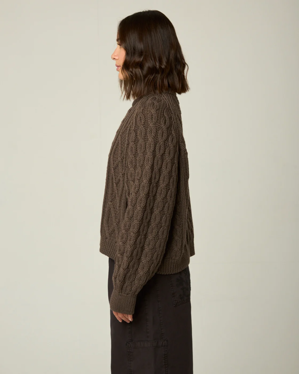 Peregrine Beckett Cable Knit Crew Jumper
