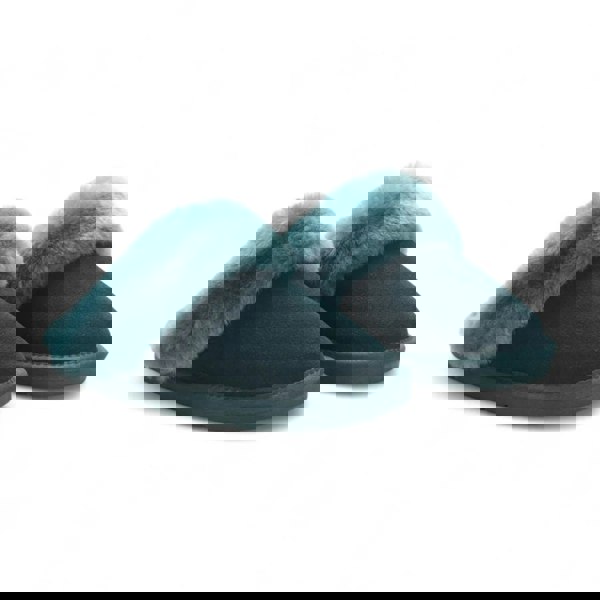 Infinity Leather Luna - Women's Sheepskin Suede Mule Slippers