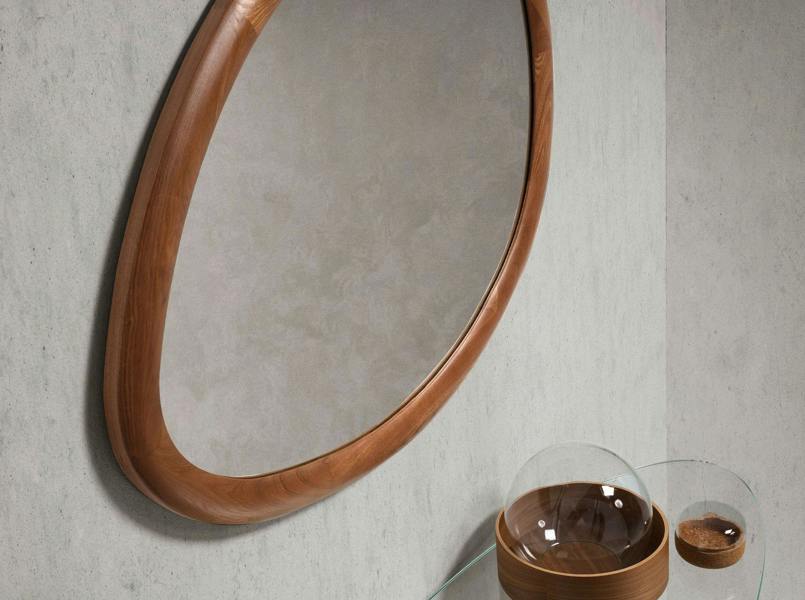 Angel Cerdá Organic Walnut Wall Mirror 3245
