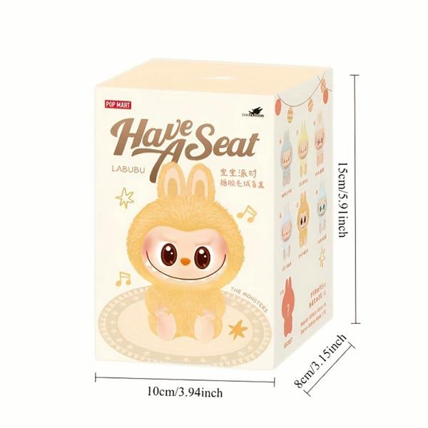 Labubu 2nd Gen Rabbit Face Plush Dolls Mixed Colour Collectibles