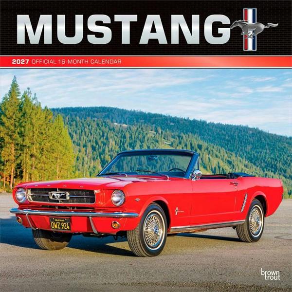 Mustang Calendar 2027, Wall Calendars, Month To View, Transport, Gift
