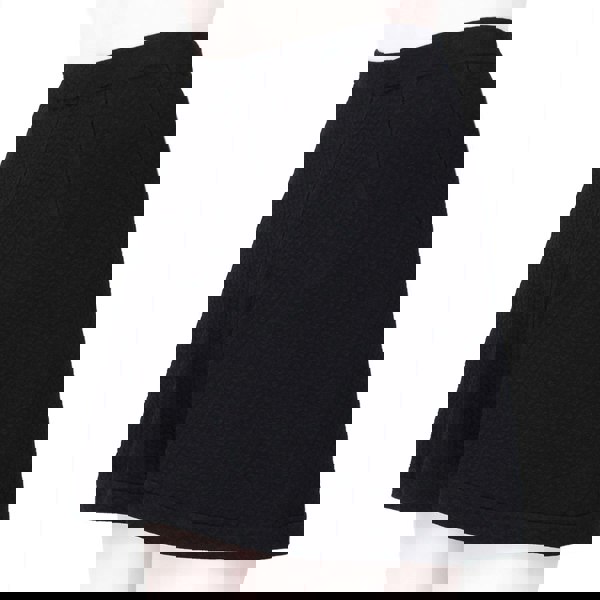Alaia black skorts in a luxurious textured black fabric