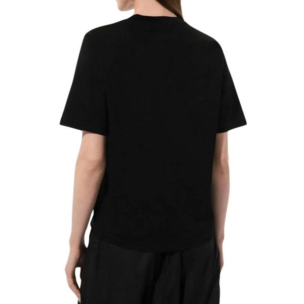 DSQUARED2 Pixel Leaf Logo Print Crew Neck Black  T-Shirt XXS