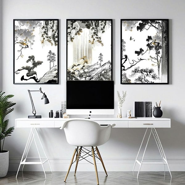 Decoration For Office Walls | Set of 3 wall art prints