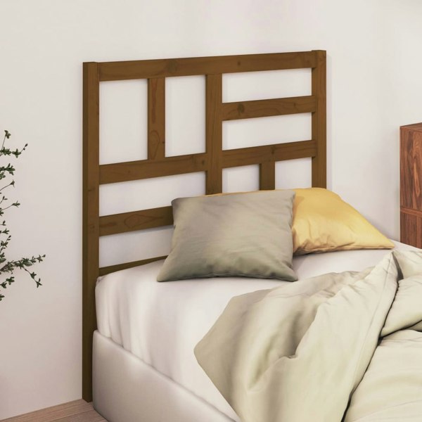 Berkfield Bed Headboard Honey Brown 81x4x104 cm Solid Wood Pine
