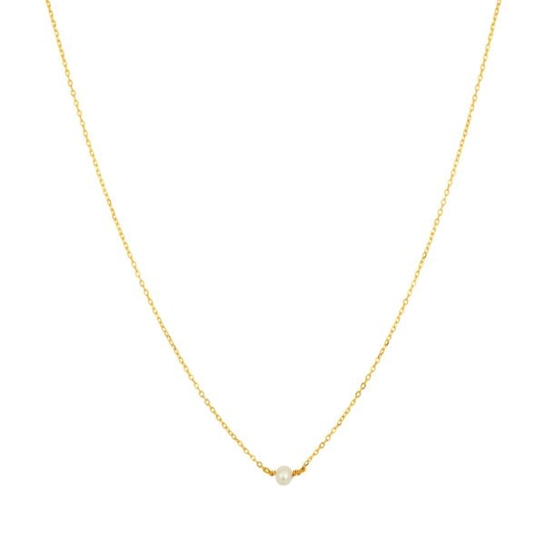 Gold Trip Single Pearl Necklace