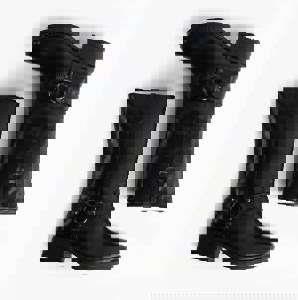 Woodland HIGH HARLEY Mens Leather Western Boots Black