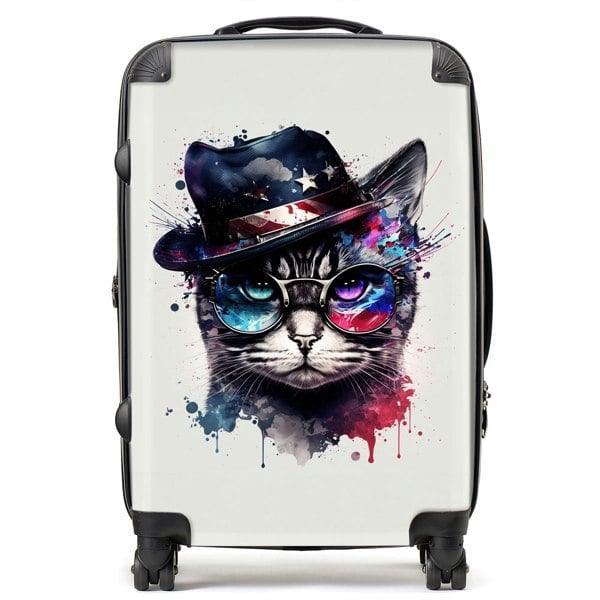 Warren Reed American Shorthair Cat Face Glasses Splashart Suitcase