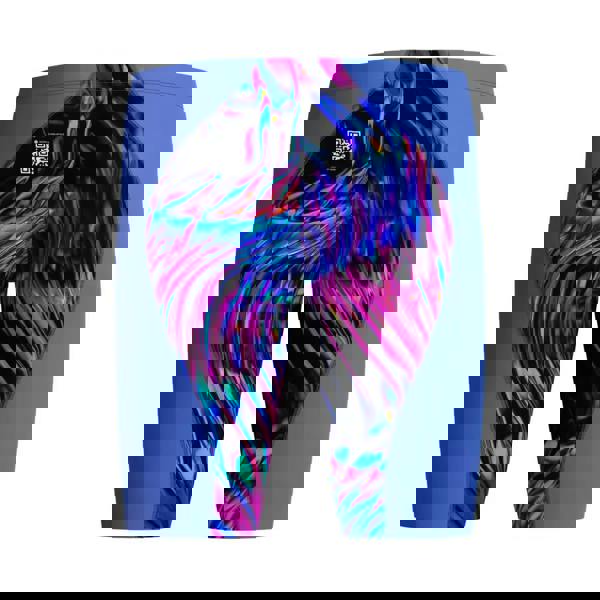 Blue Fastskin LZR Ignite swim jammers with abstract pattern and QR waistband