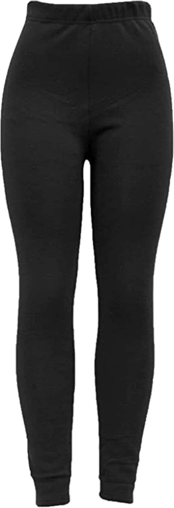 KAV Ladies Winter Thermal Tights Fleece Lined Warm Leggings - Footies Tight for Women - Winter Bottoms Stretchy Tights - One Size