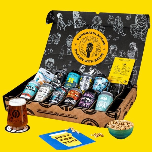 QWERTY Beer Box Premium IPA / Pale Ale Congratulations Gift Hamper