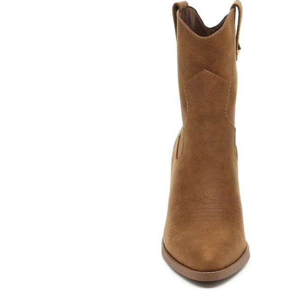 Rocket Dog Feather Polyurethane Women's Walnut Heeled Ankle Boots
