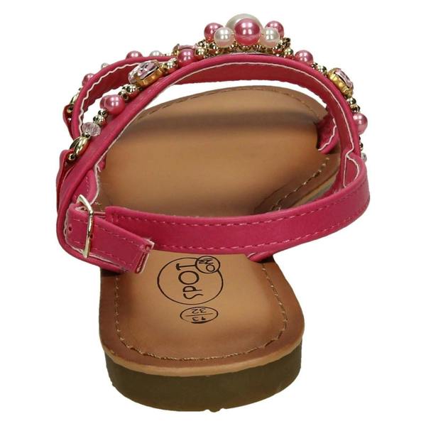 Spot On Girls Spot On Pearl Jewel Trim Sandals