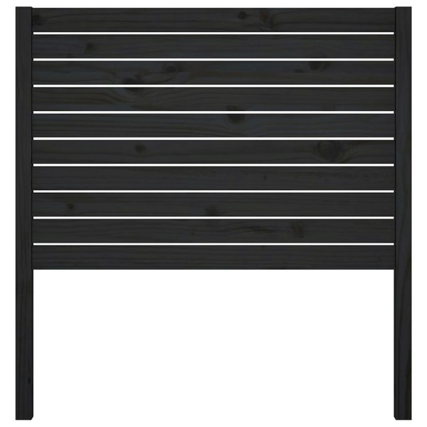 Berkfield Bed Headboard Black 96x4x100 cm Solid Wood Pine