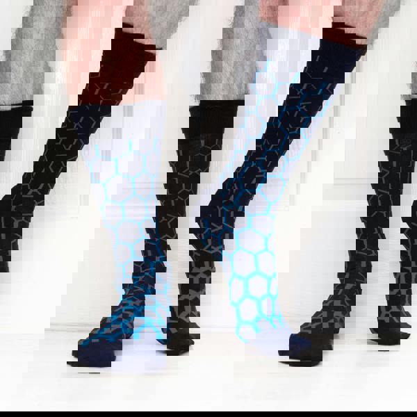 Jemsox Graduated Hexagon Mens Organic Cotton Socks