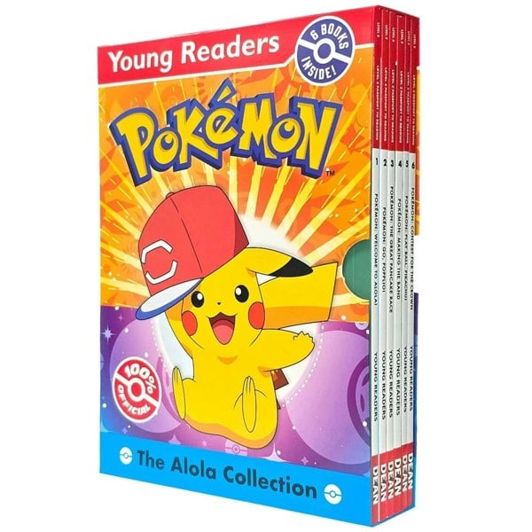 Pokemon Young Readers: The Alola Collection 6 Books Set (Level 2 Passport to Reading)