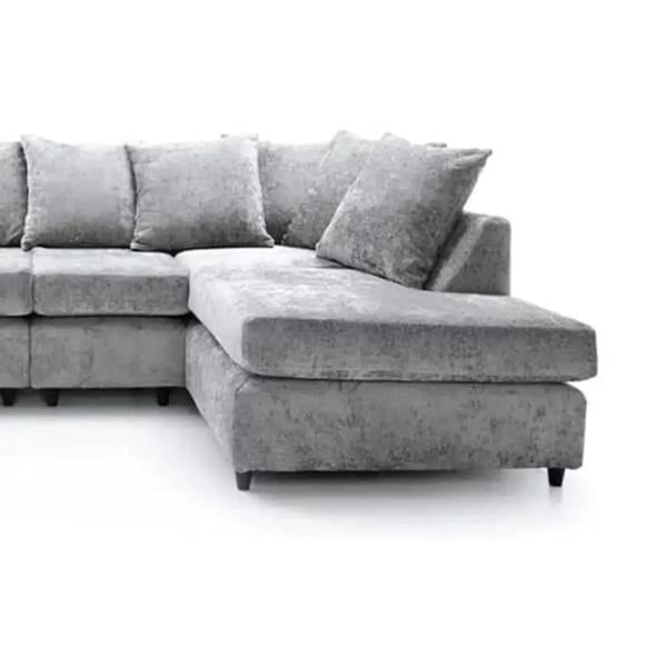 Snug Furniture Ashton Chenille 6 Seater Scatter Back U Shaped Corner Sofa