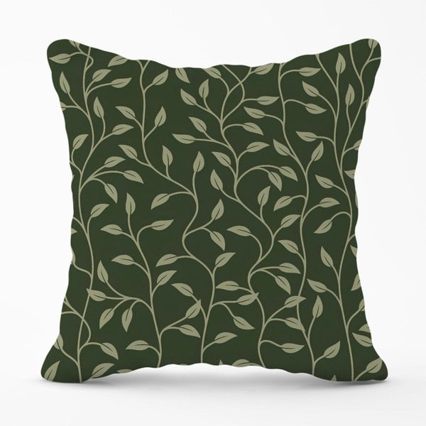 Warren Reed Green Shrub With Leaves Cushions