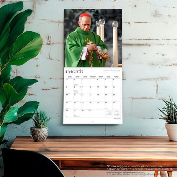 Religion Pope Leo XIV Calendar 2027, Wall Calendars, Month To View, History & Literature, Gift