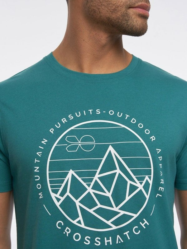 Crosshatch Talung T-Shirt Green Marl