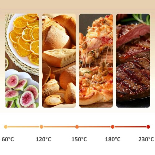 Bobobiy 20L 90-230℃ Mini Electric Oven - Cream