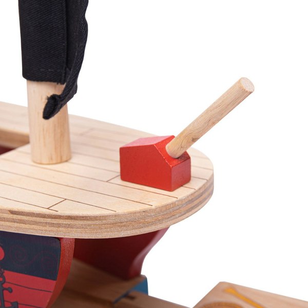 Bigjigs Rail Wooden Pirate Galleon Tunnel