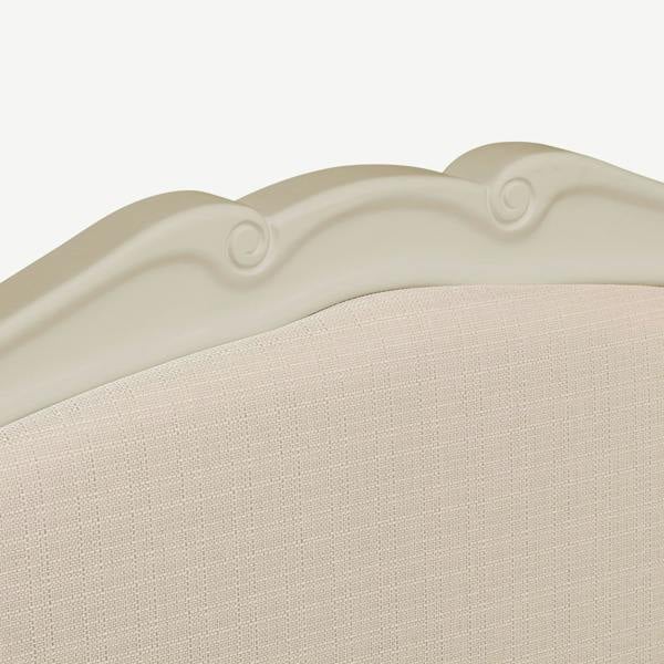 Statement Furniture Juliette Cream Bed Frame French Style with Upholstered Headboard 4ft6 5ft 6ft