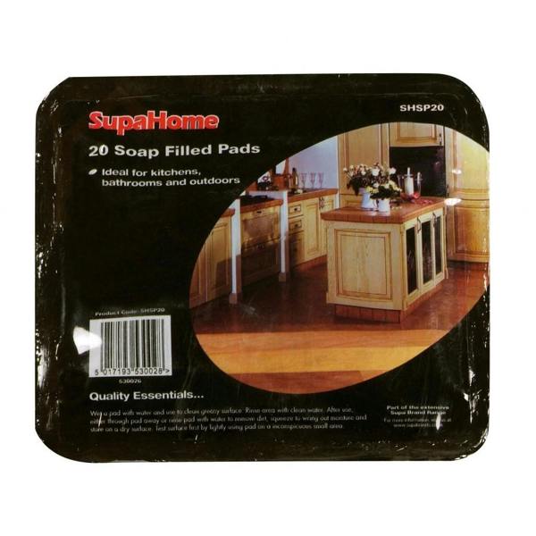 SupaHome Soap Filled Pads (Pack Of 20) - May Vary - 