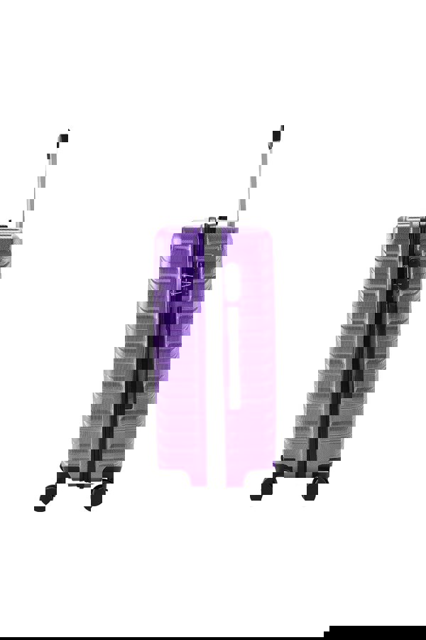 Living and Home Lightweight Hardside Travel Suitcase with Spinner Wheels, 24" Purple