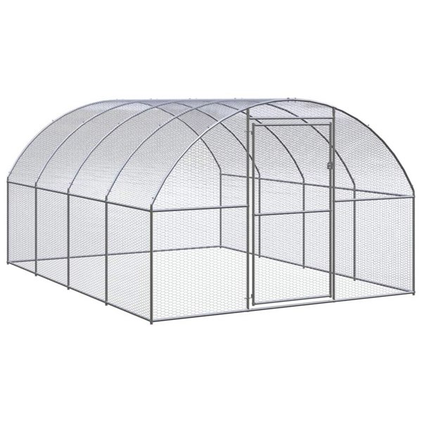 Berkfield Outdoor Chicken Coop 3x4x2 m Galvanised Steel