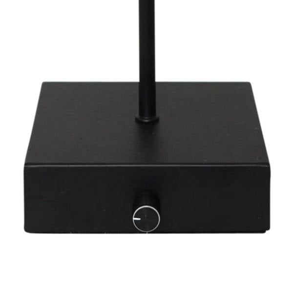 Lustre Black LED Rechargeable Table Lamp
