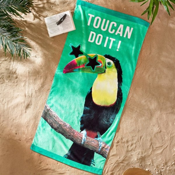 Catherine Lansfield Toucan Do It Cotton Beach Towel