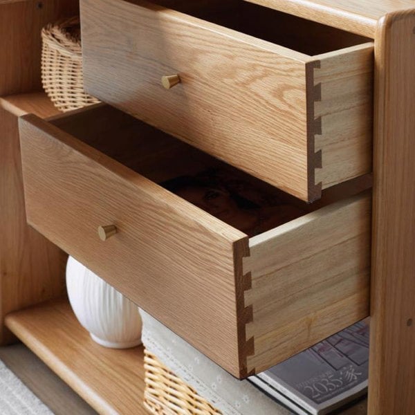 ST351 Office Desk With Side Bookcase-Weilai Concept-Weilai Concept