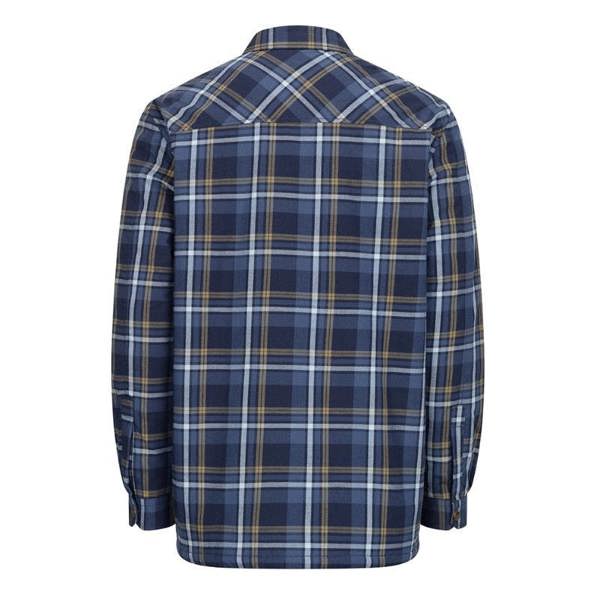 Hoggs of Fife Brunton fleece shacket back view sherpa fleece shirt for outdoor wear