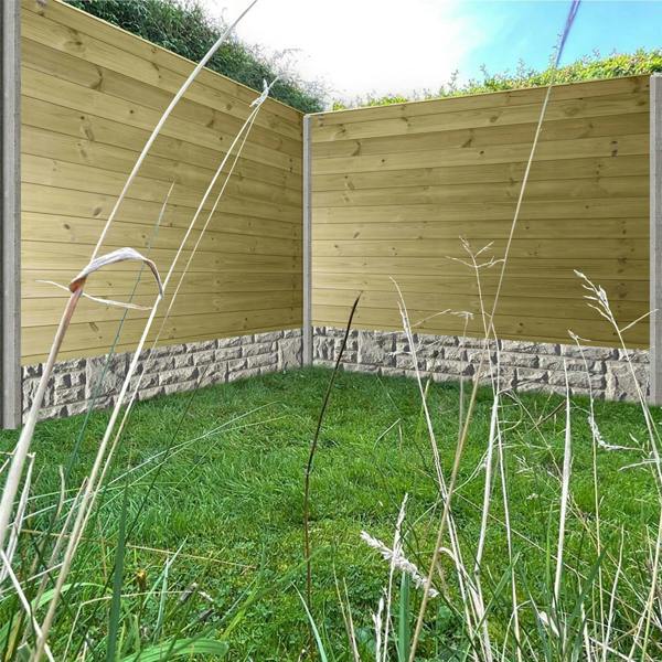 [amazon variation] ultimate t&g horizontal fence panel [6ft x 1ft, 2ft, 3ft, 4ft] 8