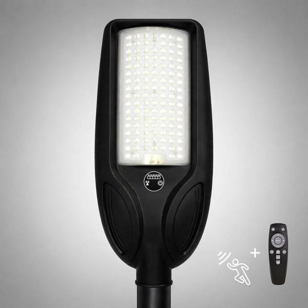 Milagro Venice Solar Lamp 100W 750Lm 4000K Ip65 Black