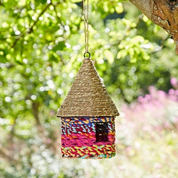 Paper High Octagonal Recycled Cotton Birdhouse